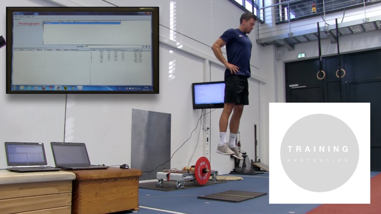 Countermovement Jump Test On A Contact Platform