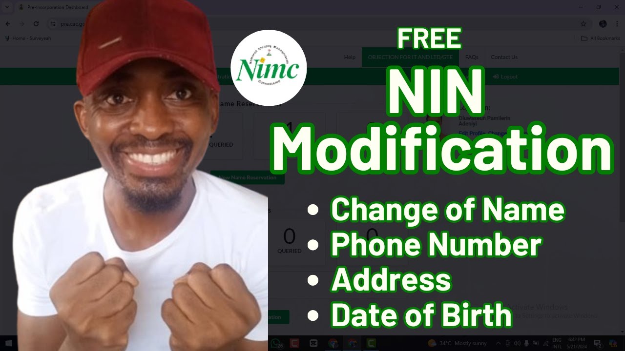 Upgrade Your NIN: Modify Name, Address, Phone, Birth date