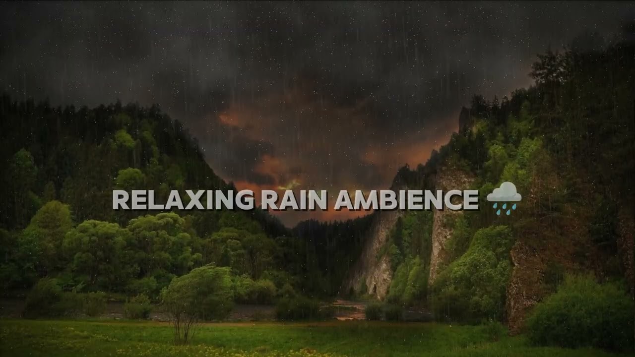 Relaxing Rain Sounds 🌧️ for Sleep, Study & Focus | 1 Hour Calm Ambience
