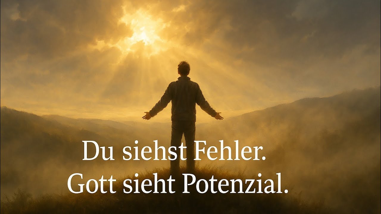 Du siehst Fehler. Gott sieht Potenzial 💛 | Christliche Ermutigung | Worte des Himmels