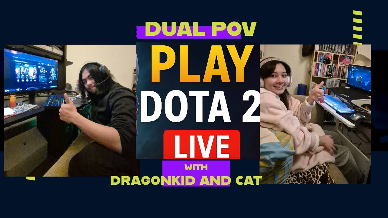 Couple Climbing Ranks in Dota 2 😂 | Dual POV Madness (Suggest Our Next Heroes!)