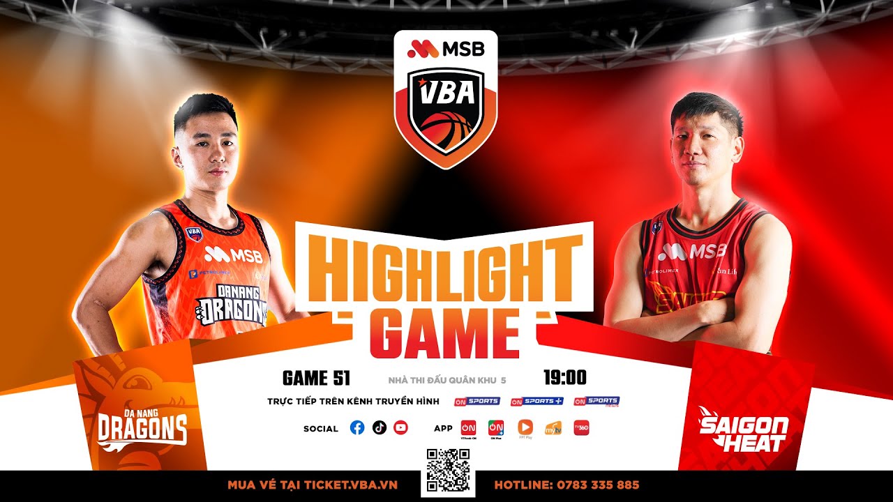 Full Game Highlights | Danang Dragons vs Saigon Heat | 10.08 #bongroVBA #MSB #VBA #VBA2025