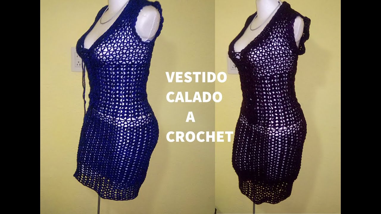 PARTE 1 de 3: VESTIDO CALADO A CROCHET. | Labores Angélika |