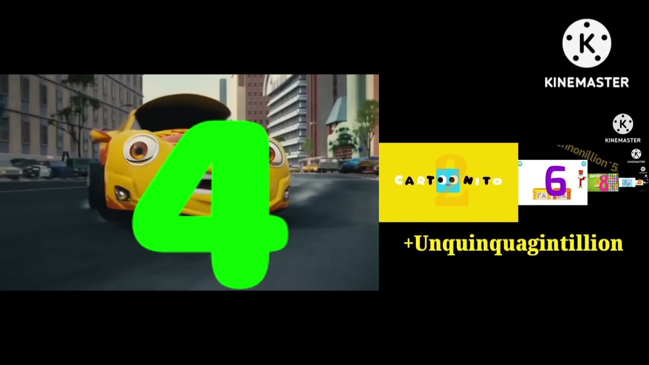 Numbers 0 to Ten Duoquinquagintillion In cartoons