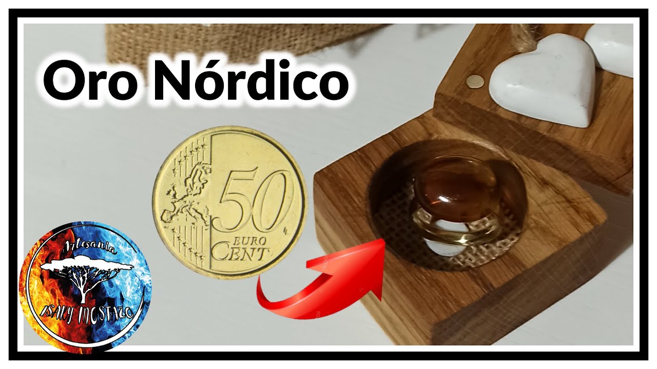 Como hacer ANILLOS Oro Nórdico. Desde Moneda 50 céntimos (2021)