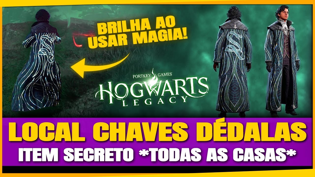 ROUPA SECRETA: Localização CHAVES DÉDALAS Hogwarts Legacy