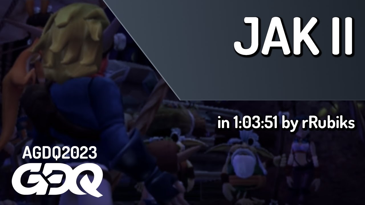 Jak II by rRubiks in 1:03:51 - Awesome Games Done Quick 2023