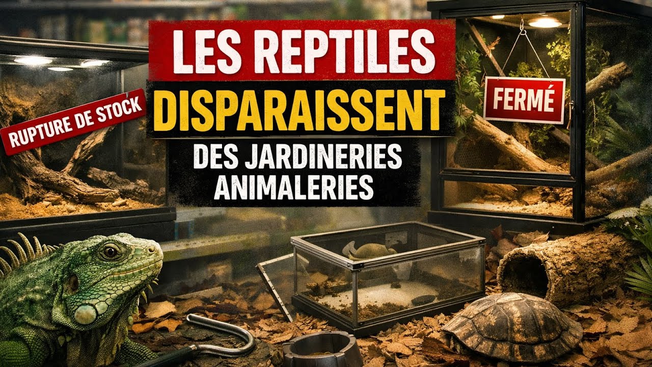 LES REPTILES DISPARAISSENT DES JARDINERIES ANIMALERIES