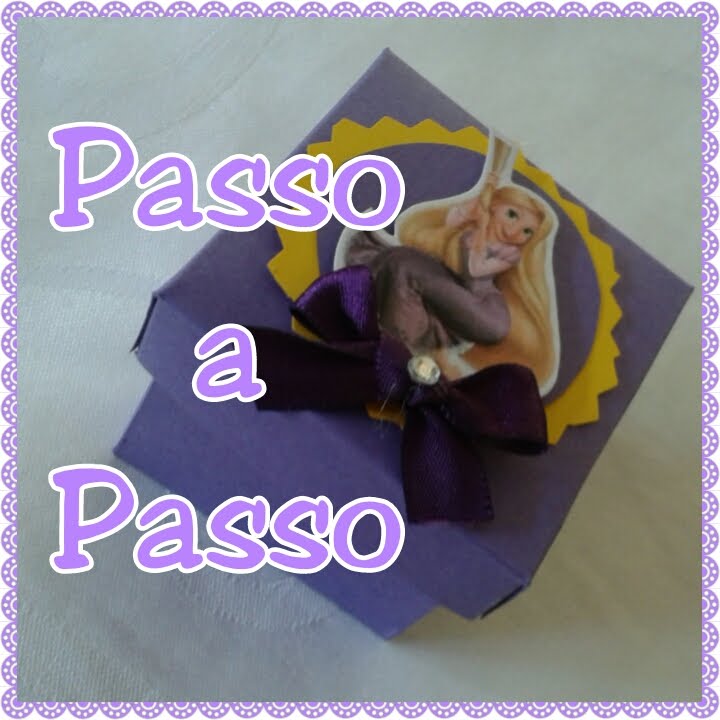 Passo a passo - Caixa quadrada com tampa