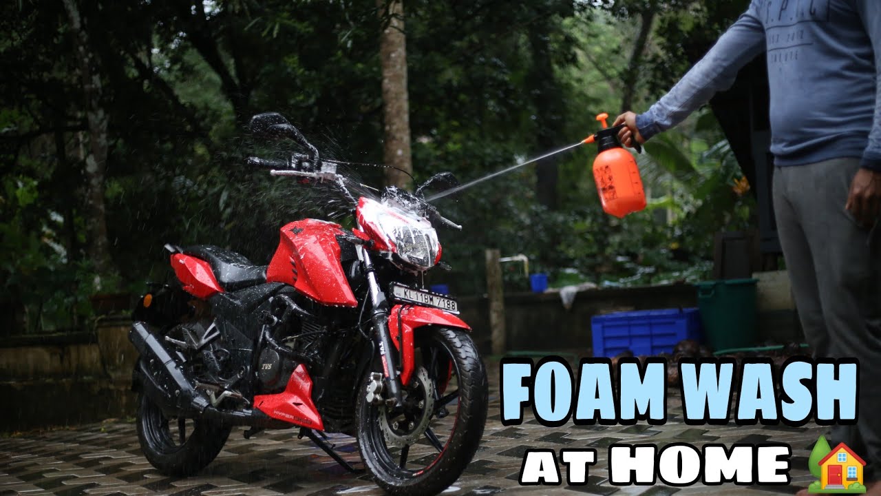 Pressure washer ഇല്ലാതെ തന്നെ Foam wash ചെയ്യാം | DIY | Foam sprayer making at Home | A GRID