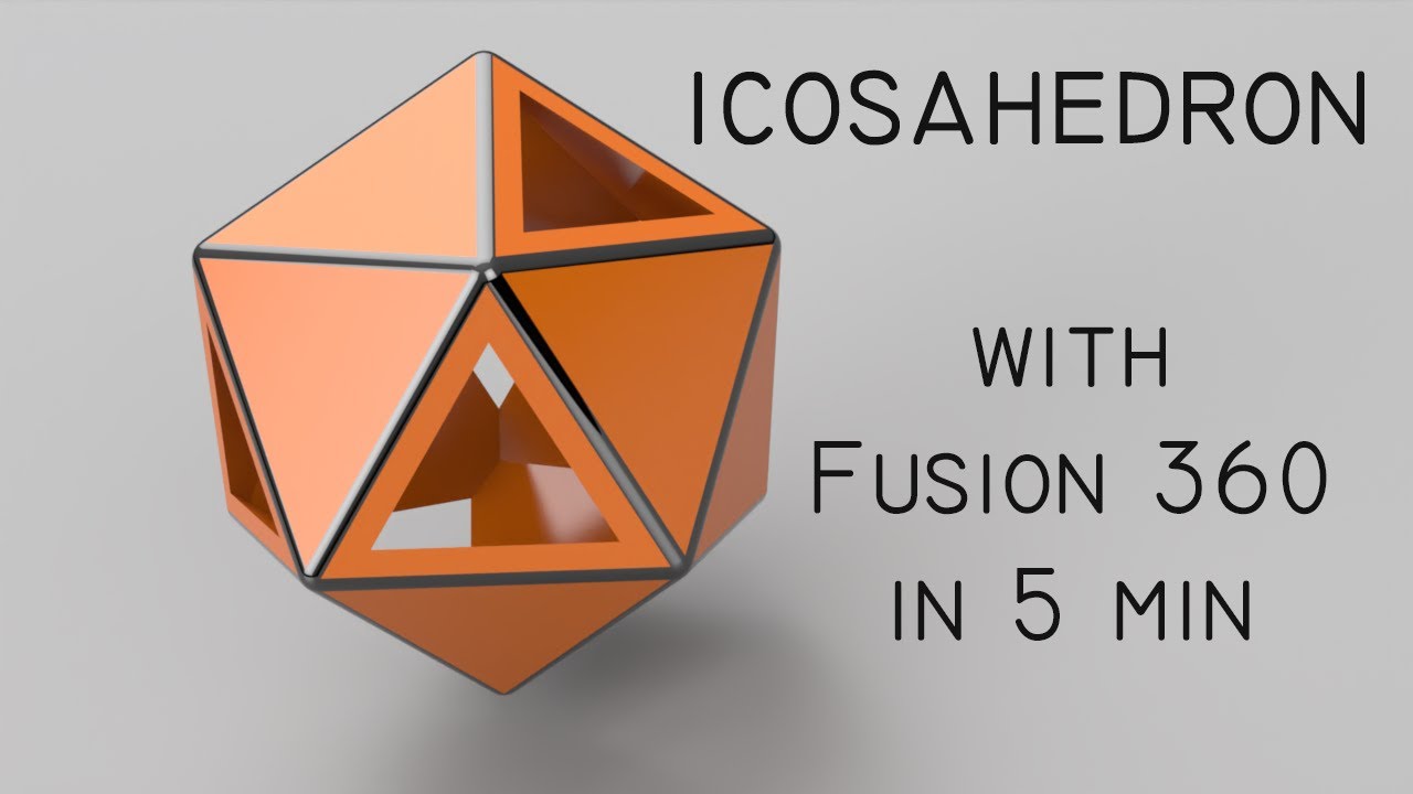 Model an Icosahedron in Fusion 360
