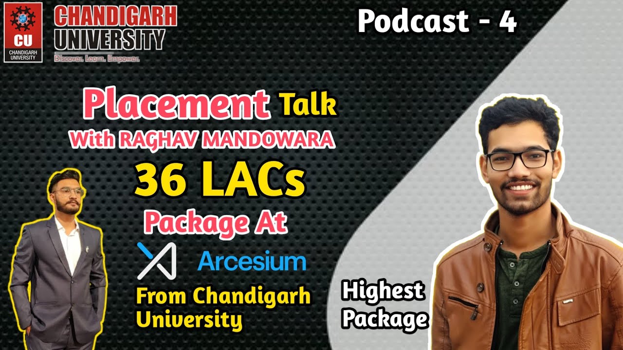 Chandigarh University | Placement talk with Private college student got | Highest package 36 Lacs