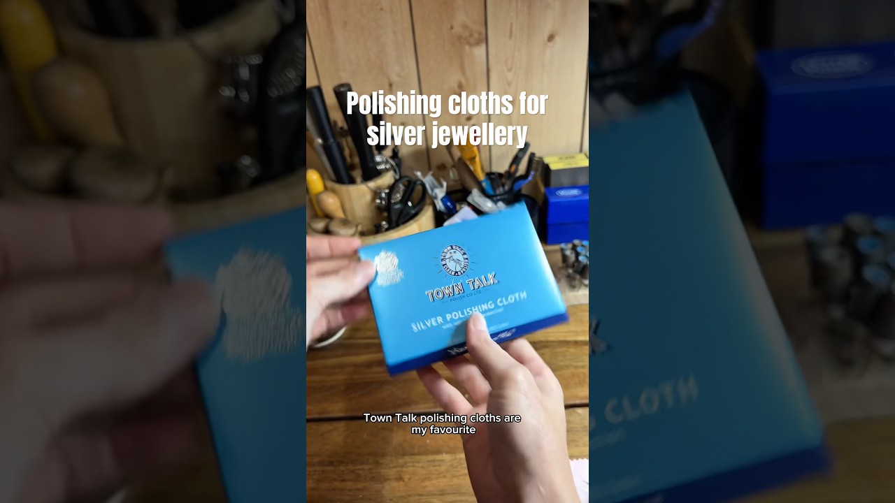 Town Talk polishing cloths for silver jewellery #silverjwellery