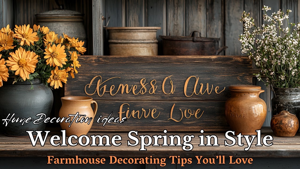 Rustic Farmhouse Spring Decor: 25 Stunning Ideas to Refresh Your Home