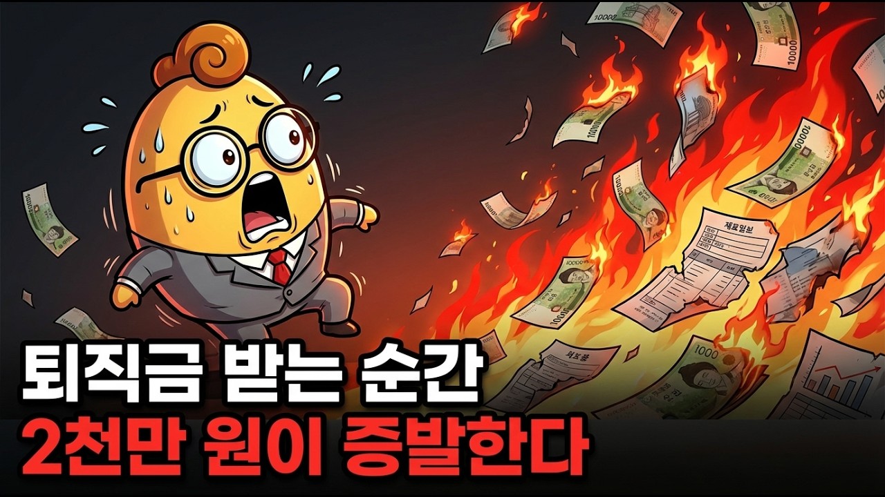 퇴직금 받는 법 하나 틀렸을 뿐인데, 세금 2천만 원이 날아갑니다
