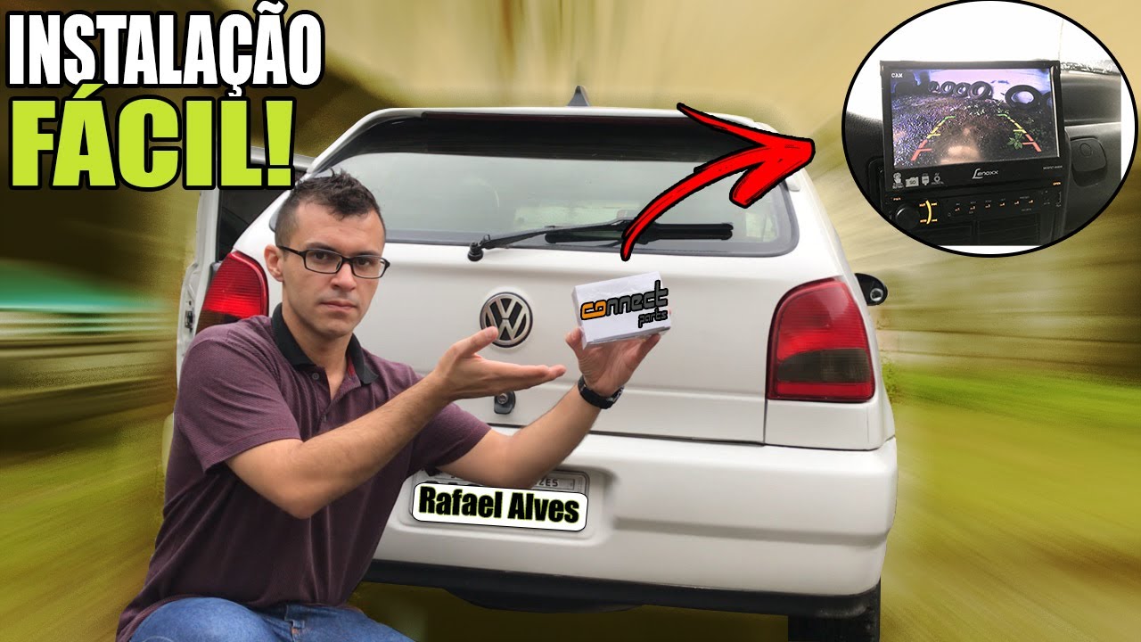 COMO INSTALAR CAMERA DE R&Eacute;  - EM QUALQUER CARRO!