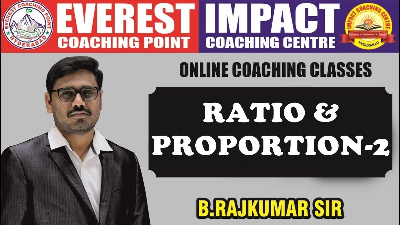 RATIO AND PROPORTIPON CLASS - 2 | RAJKUMAR SIR