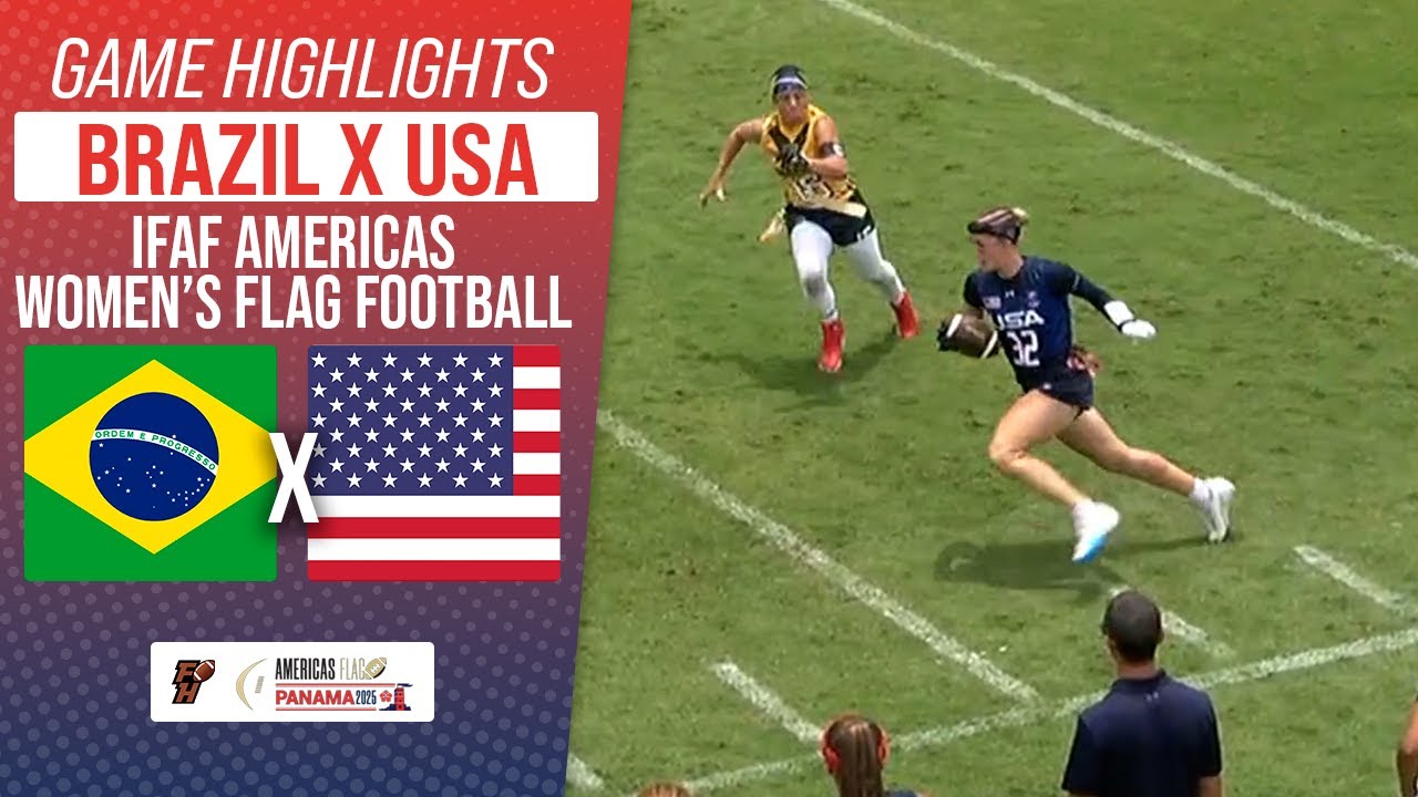 BRAZIL X UNITED STATES | WOMEN'S IFAF AMERICAS FLAG FOOTBALL 2025 | Game Highlights