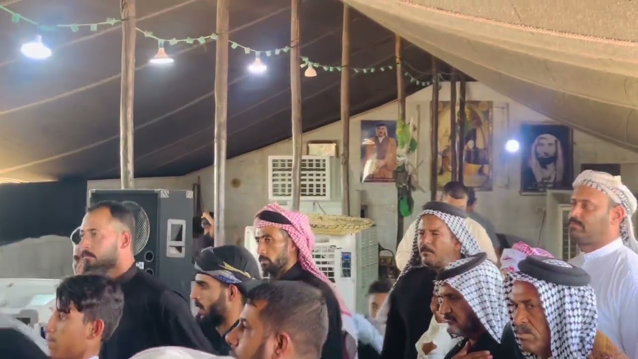 من مضيف الشيخ عامر حسن بدر آل رميض عزاء يوم العاشر من محرم الحرام. هاي الخيل شد وشتد يميمرها