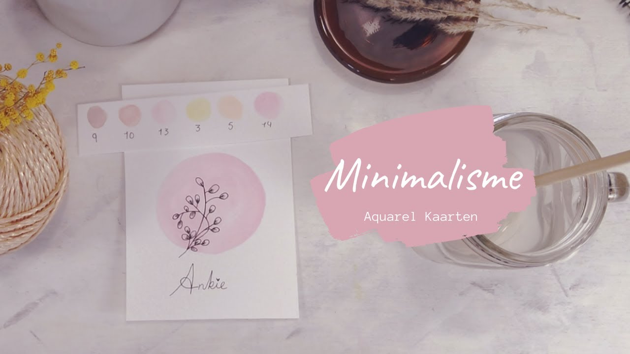 Aquarel kaarten | Minimalisme