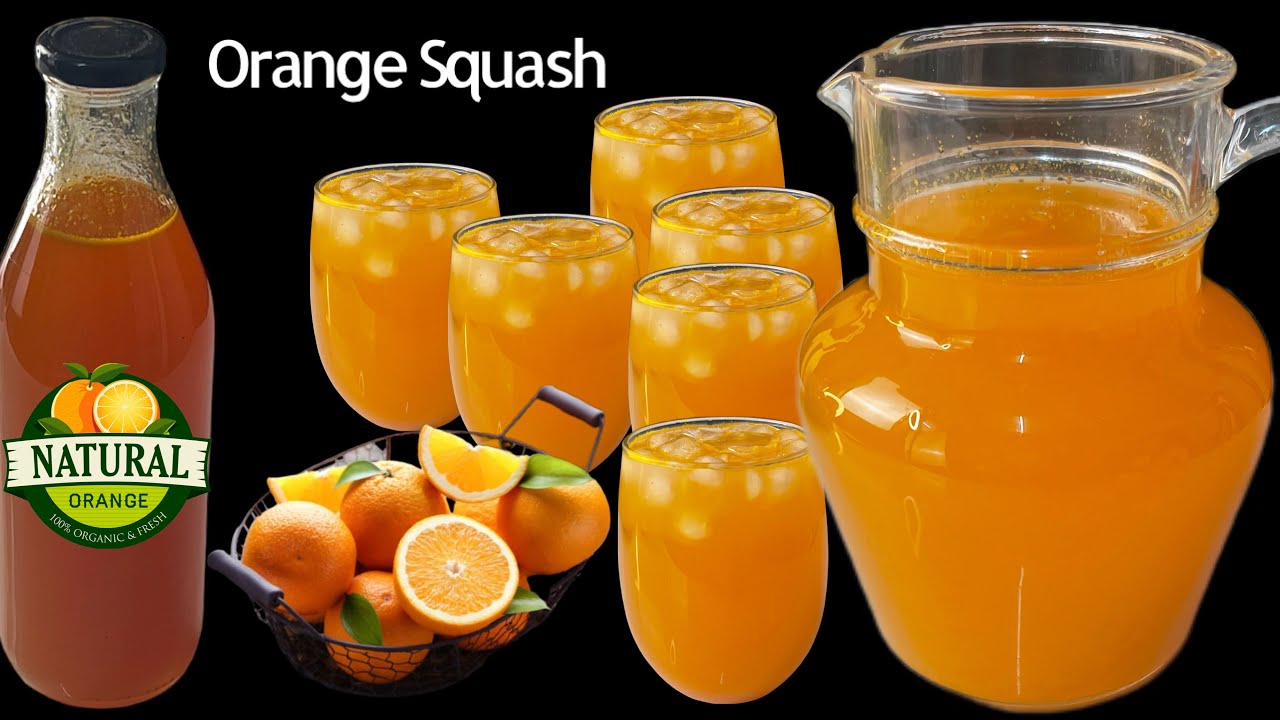 Orange Squash Recipe - Ramadan Special Orange Juice By Sariya