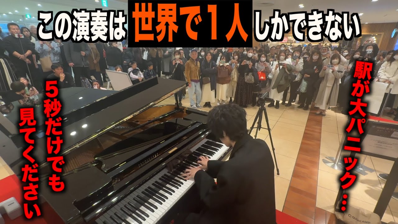 常識外れなクラシックの演奏に東京駅が大パニック…【月光第3楽章/ベートーヴェン】