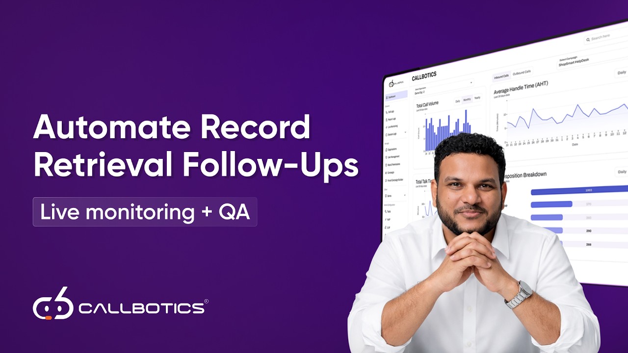 AI Voice Agent Demo for Record Retrieval on First Call | CallBotics Console Episode 3