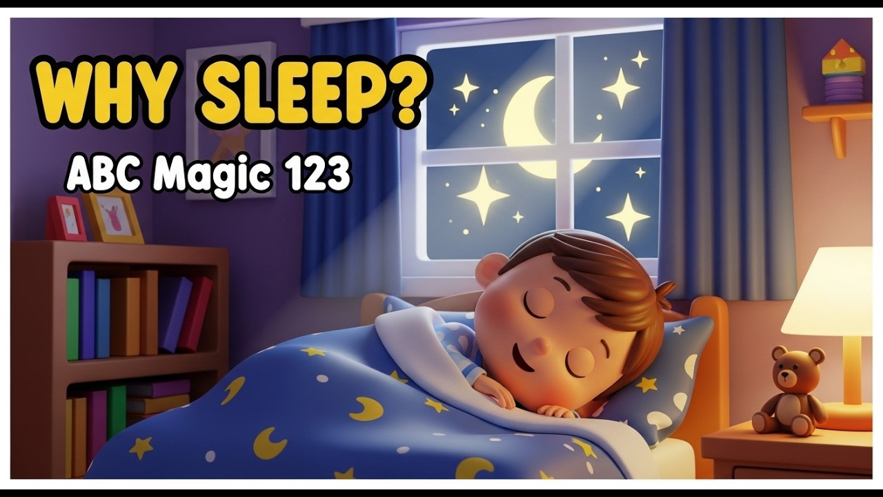 Why Do We Sleep at Night? 🌙😴 | Simple Science for Kids | ABC Magic 123
