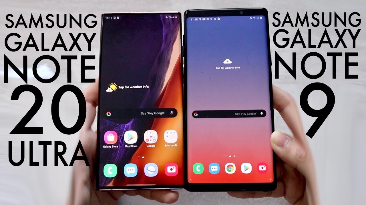 Samsung Galaxy Note 20 Ultra Vs Samsung Galaxy Note 9! (Comparison) (Review)