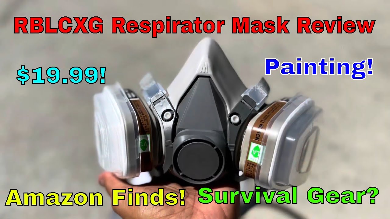 Review of $18.99 Amazon RBLCXG Respirator Mask #amazonfinds #gasmask #bugoutgear #painting #mask