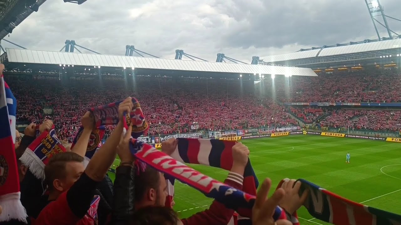 Atmosfera przy pełnym Stadionie 🔵⚪🔴 Wisła Kraków 2:1 Piast Gliwice