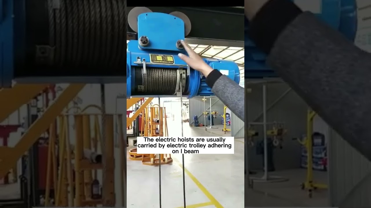 CD type electric wire rope hoist installation, testing electric cable hoist winch CD