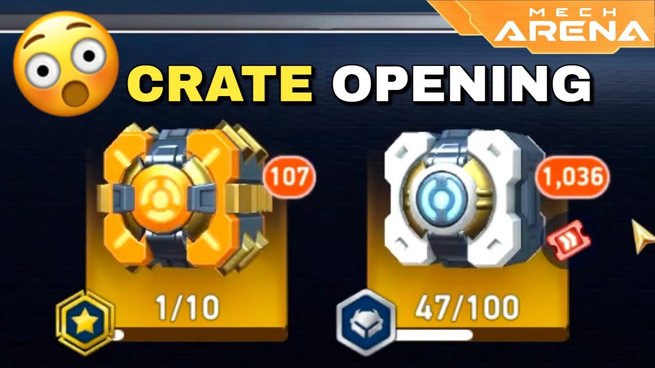 1000+ Crate Opening😍 | Mech Arena
