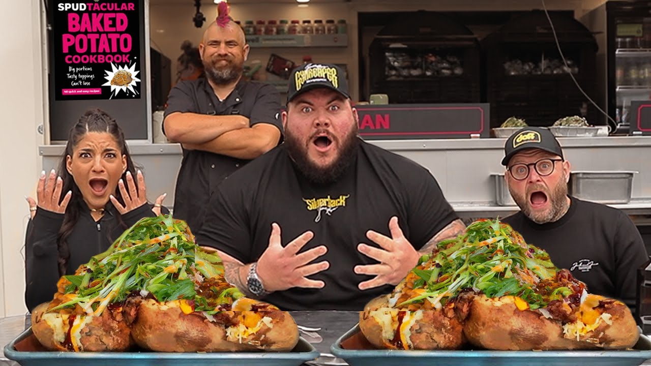 SPUDMAN'S ULTIMATE JACKET POTATO CHALLENGE Vs. TEAM OF TWO @Baker - The Gym Reaper & @Arron Crascall