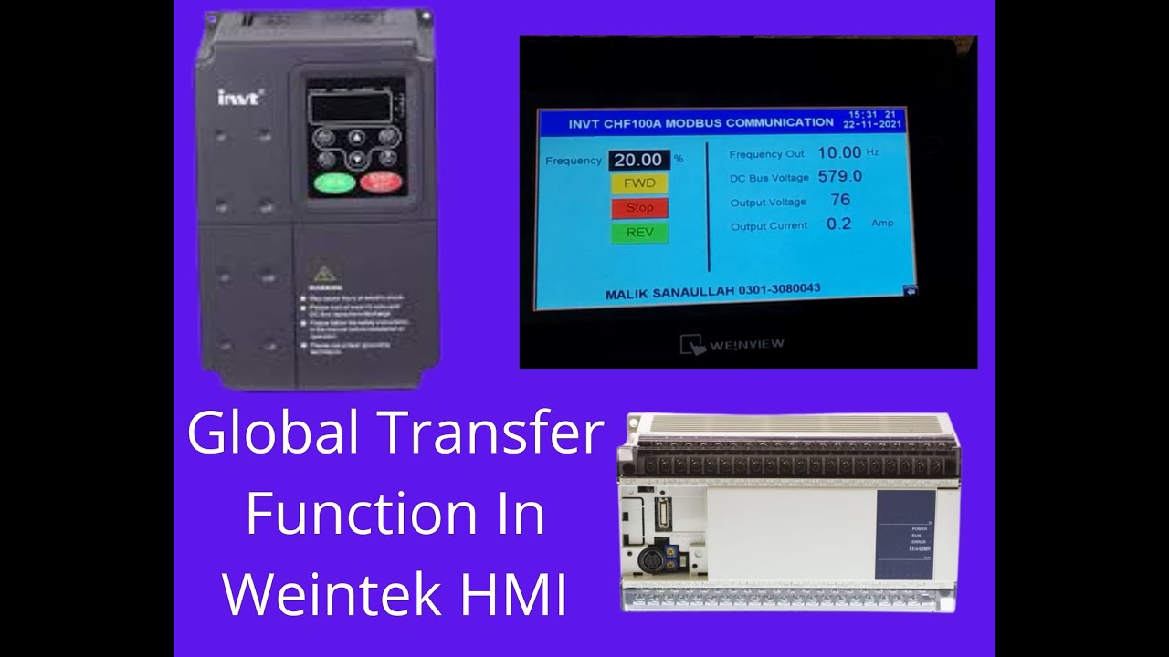 Global Transfer Function In Weintek HMI Lecture #2
