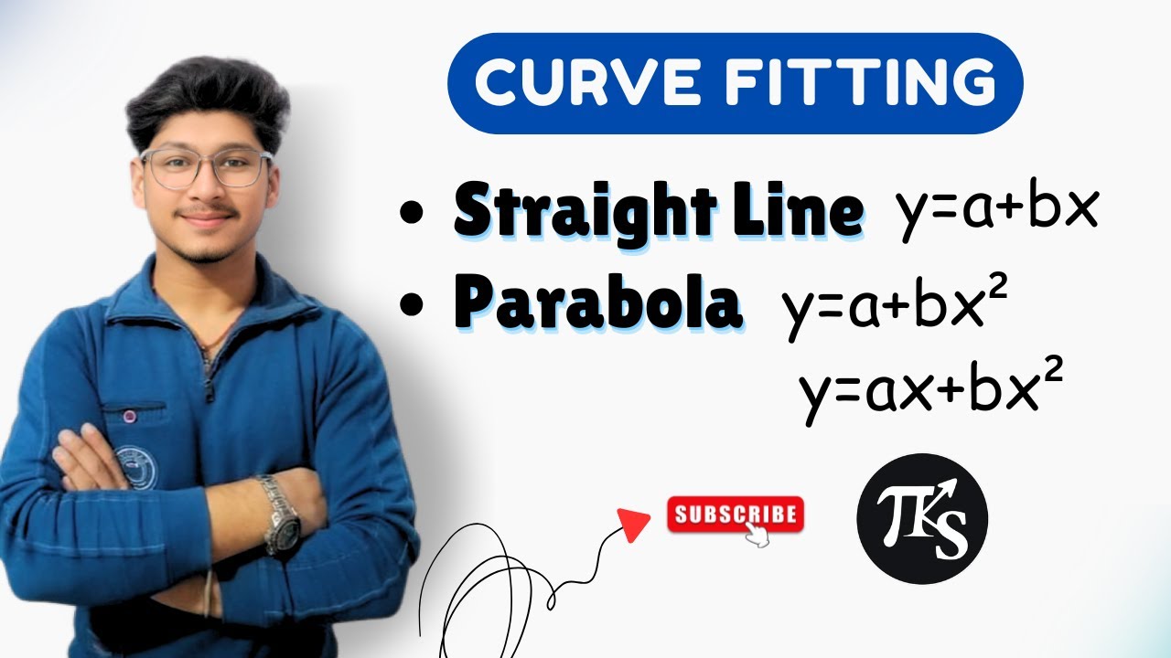 Curve Fitting | Fitting a Straight line | Fitting a curve | Parabola curve fit 
