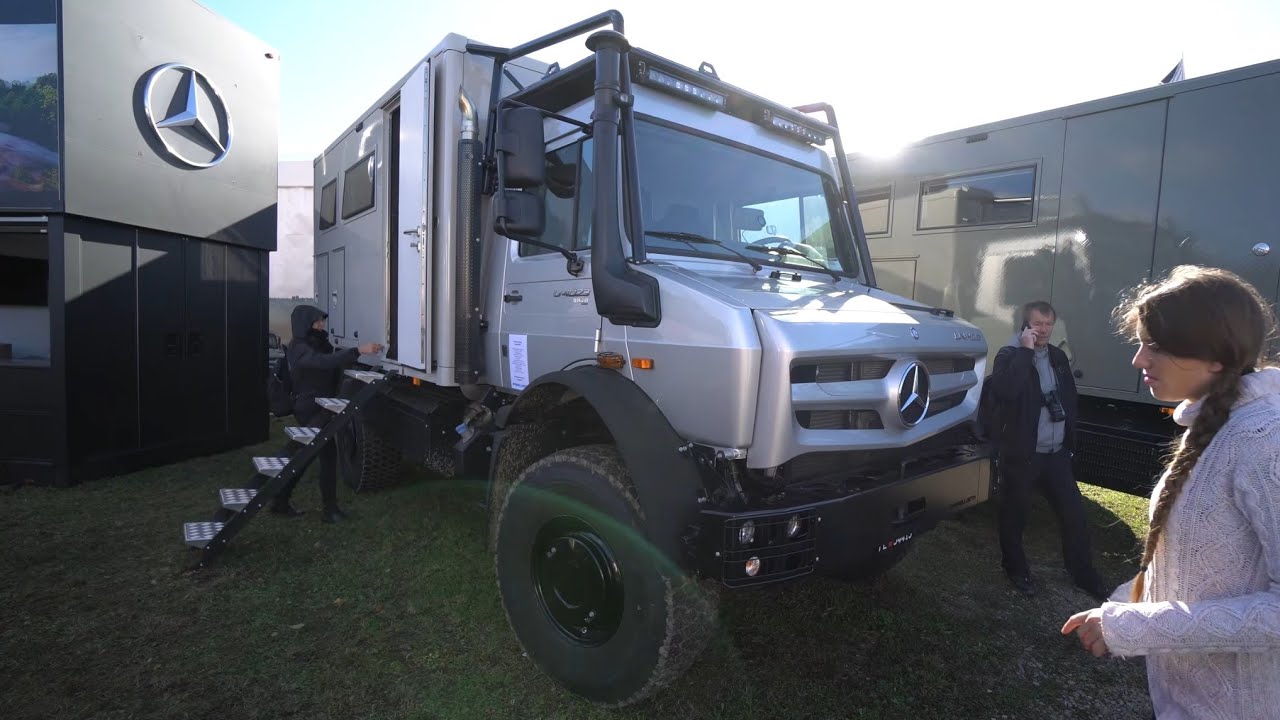 Leichteste 4x4 Wohnmobile der Welt: Krug expedition GFK Unimog 4023 2022 Hellgeth. Unter 7,5to.!