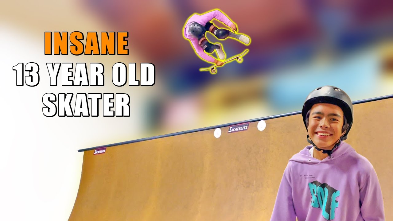 Vert Ramp Skating With INSANE 13 Year Old Skater | JD Sanchez