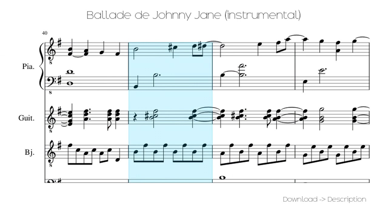 🎶 Ballade De Johnny Jane (instrumental) 🎸🎸