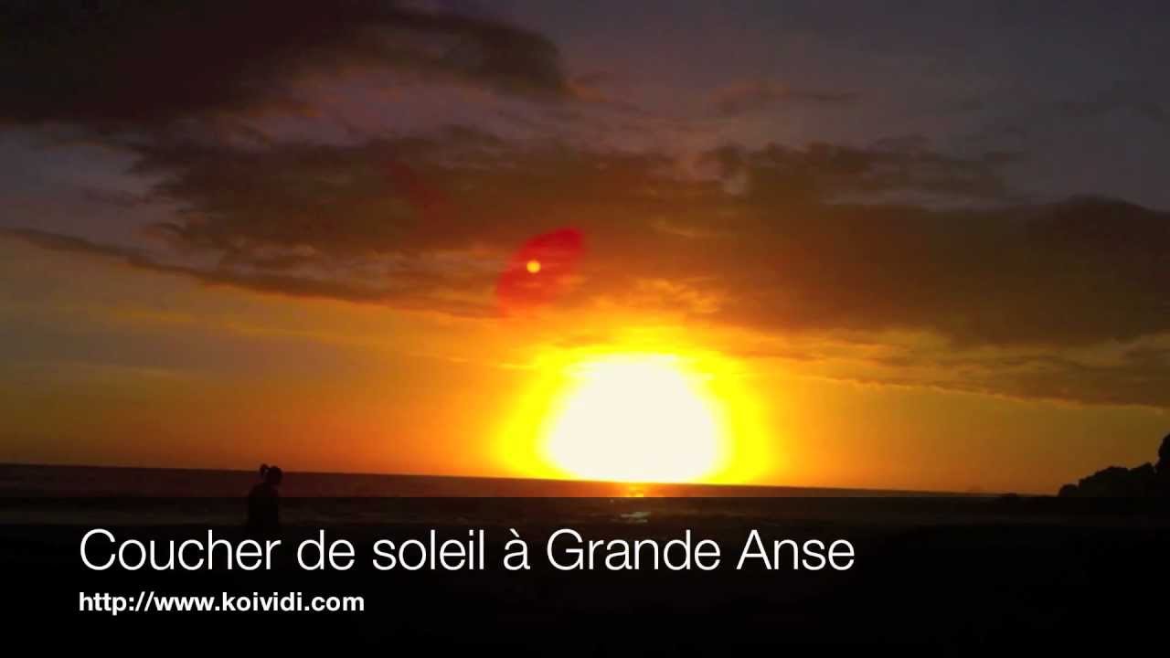 Coucher de soleil à Grande Anse