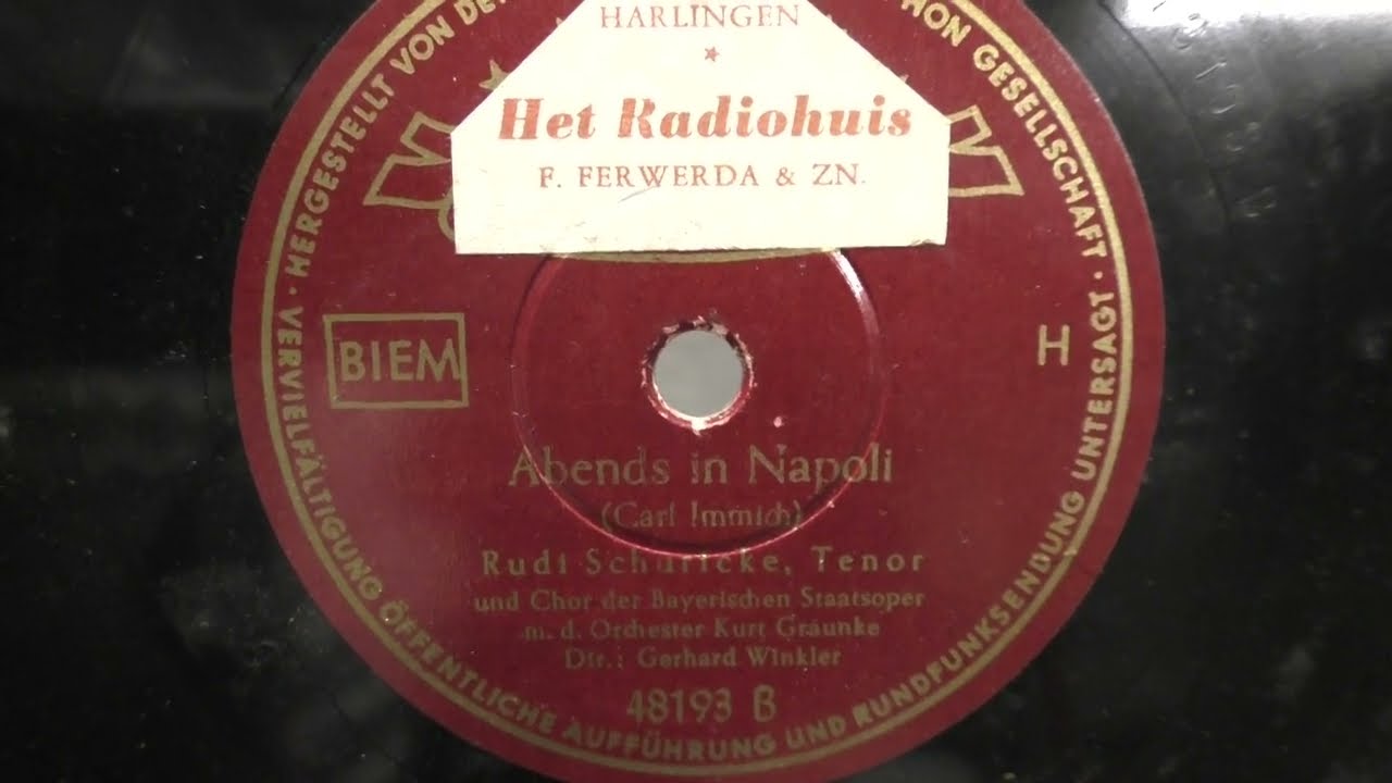 Rudi Schuricke: Abends in Napoli. (1949).