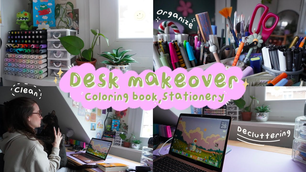 Je trie et organise mon bureau Coloriage (CARNAGE !)