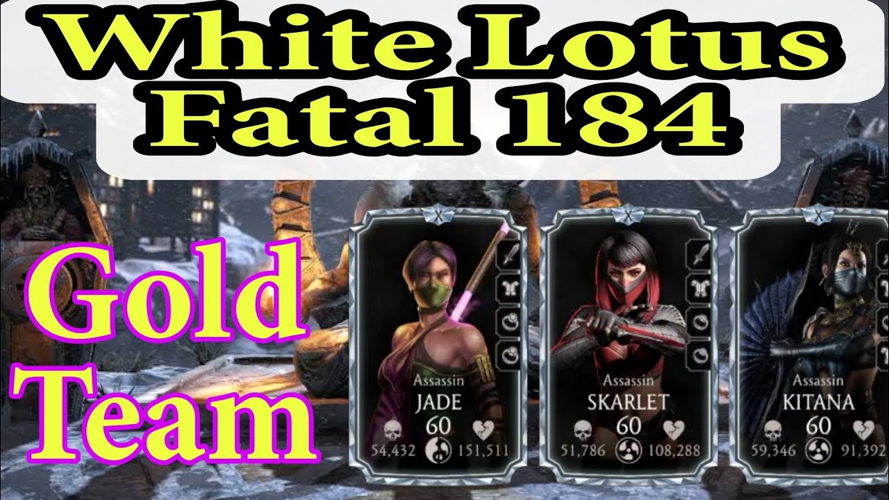 White Lotus Fatal 184 with Gold team