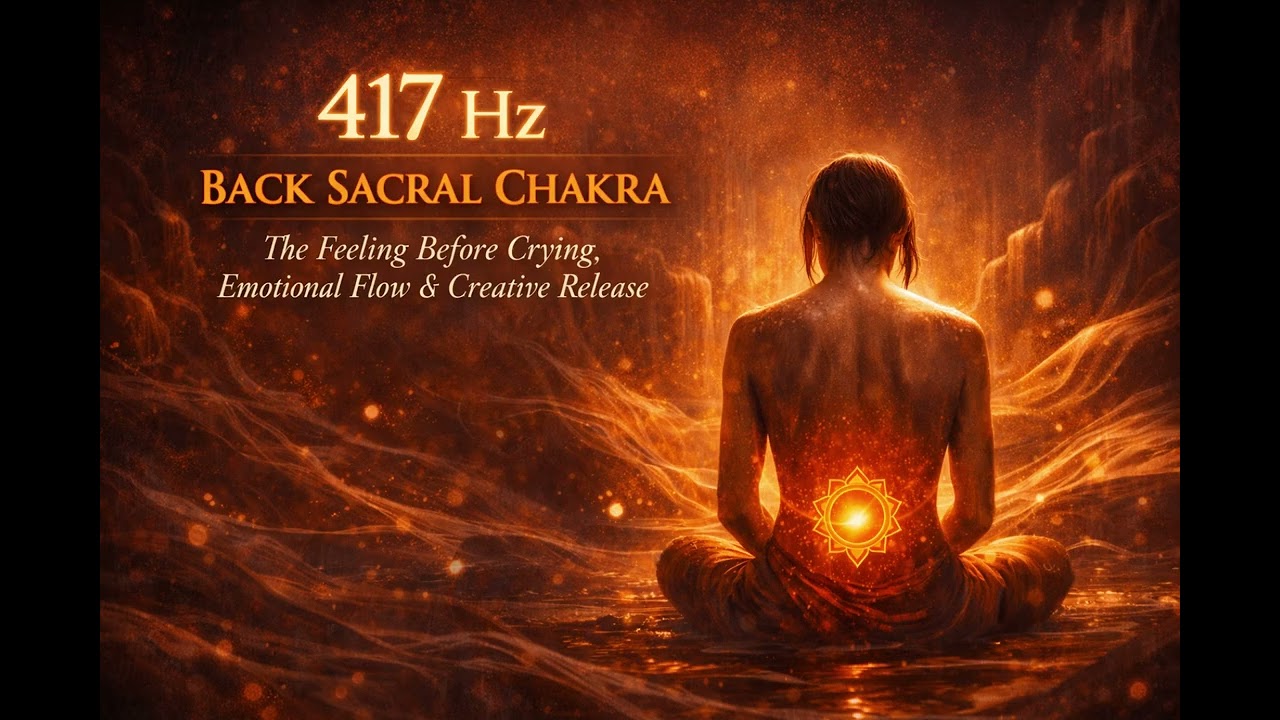 417 Гц Сакральная чакра спины | Чувство перед плачем, эмоциональный поток и творческое освобождение