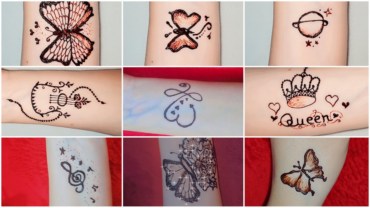 cute mehendi tattoos - henna tattoos - simple mehndi tattoos - tattoo henna design for girls