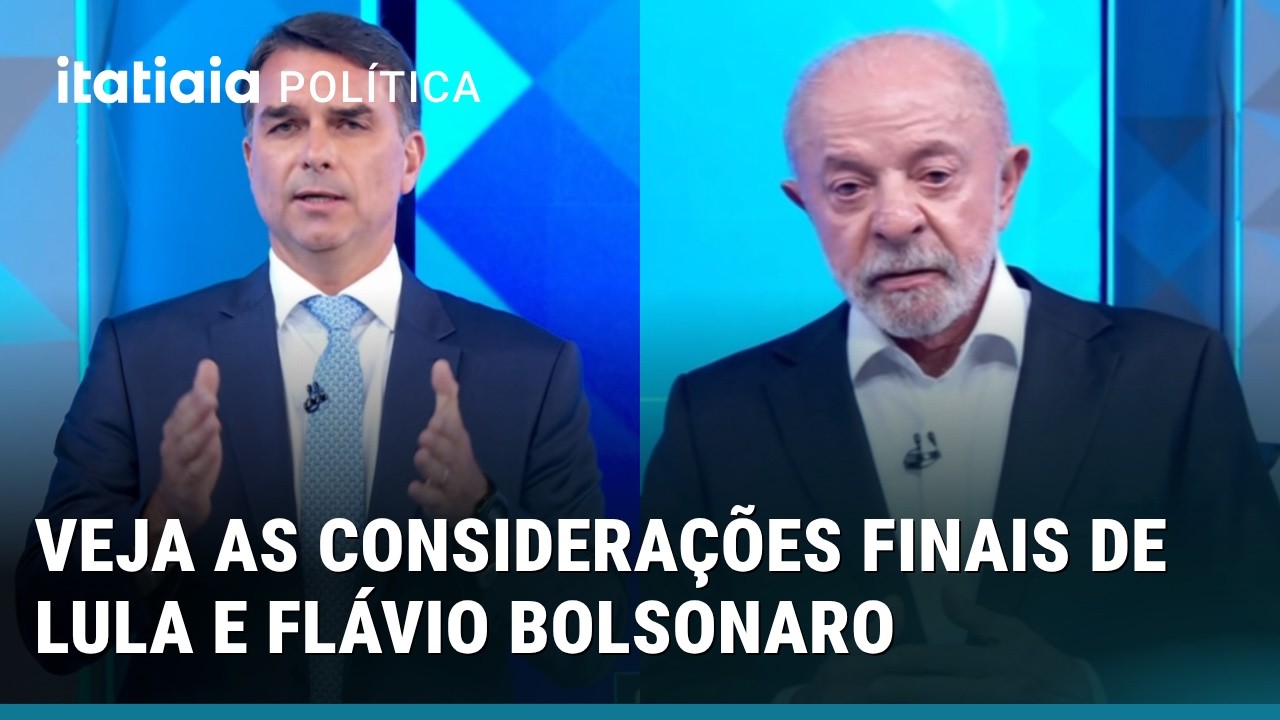 DEBATE GLOBO: VEJA AS CONSIDERA&Ccedil;&Otilde;ES FINAIS DE LULA E FL&Aacute;VIO BOLSONARO