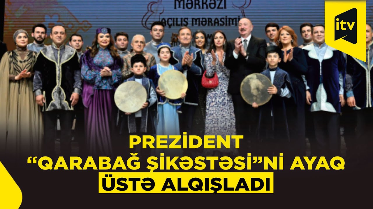 Prezident  İlham Əliyev  onları ayaq üstə alqışladı