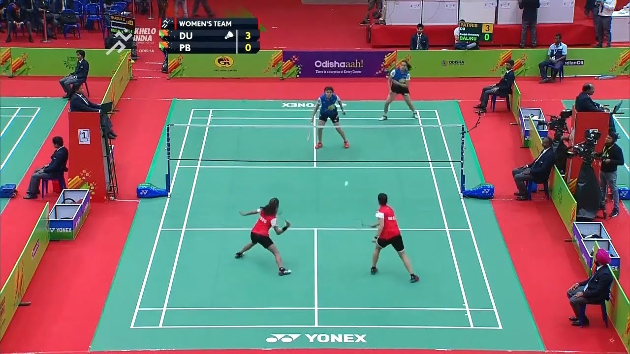 Badminton Women's Q-Final- Delhi University Vs Punjab University | Khelo India University Games 2020