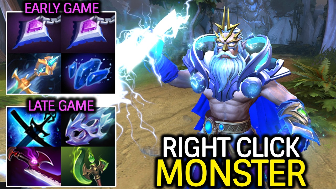 Pure Right Click Boss &ndash; Zeus Monster Lightning Dota 2