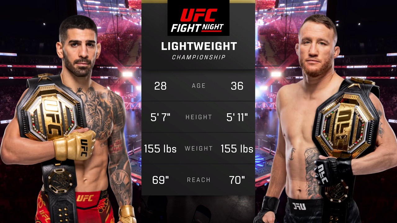 Ilia Topuria vs Justin Gaethje | Full Fight & Highlights | Lightyweight Title - UFC 4